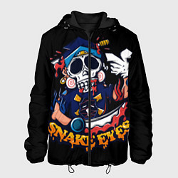 Куртка с капюшоном мужская Skull Snake Eyes, цвет: 3D-черный