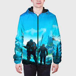 Куртка с капюшоном мужская Вальгала, цвет: 3D-черный — фото 2