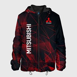 Куртка с капюшоном мужская Mitsubishi, цвет: 3D-черный