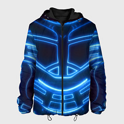 Куртка с капюшоном мужская Неоновая броня Neon Armor, цвет: 3D-черный