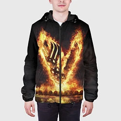 Куртка с капюшоном мужская ВИКИНГИ VIKINGS V, цвет: 3D-черный — фото 2