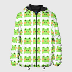 Куртка с капюшоном мужская Лягушка, цвет: 3D-черный