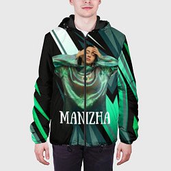 Куртка с капюшоном мужская Манижа Manizha, цвет: 3D-черный — фото 2
