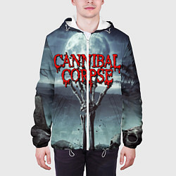 Куртка с капюшоном мужская CANNIBAL CORPSE, цвет: 3D-белый — фото 2