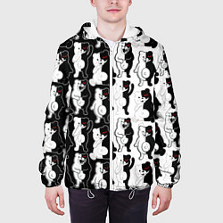 Куртка с капюшоном мужская MONOKUMA МОНОКУМА ПАТТЕРН, цвет: 3D-белый — фото 2