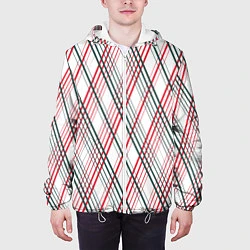 Куртка с капюшоном мужская Игральные карты, цвет: 3D-белый — фото 2