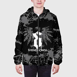 Куртка с капюшоном мужская Shinedown, цвет: 3D-черный — фото 2