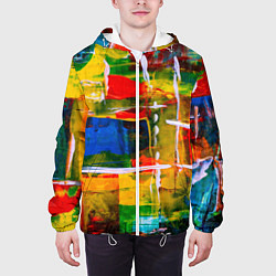 Куртка с капюшоном мужская КРАСКИ, цвет: 3D-белый — фото 2