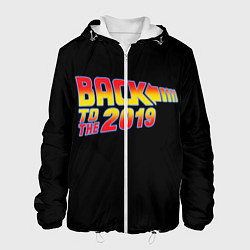 Куртка с капюшоном мужская BACK TO THE 2019, цвет: 3D-белый