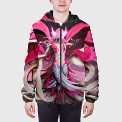 Куртка с капюшоном мужская Bleach Aurora Archangel Art, цвет: 3D-черный — фото 2