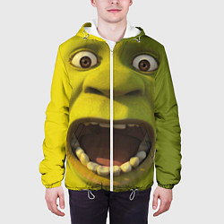 Куртка с капюшоном мужская Shrek is Yelling, цвет: 3D-белый — фото 2