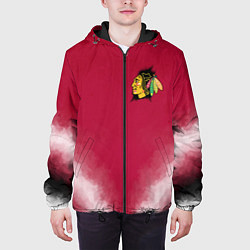 Куртка с капюшоном мужская Chicago Blackhawks, цвет: 3D-черный — фото 2