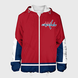Куртка с капюшоном мужская Washington Capitals, цвет: 3D-белый
