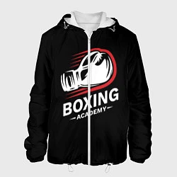 Куртка с капюшоном мужская Бокс, цвет: 3D-белый
