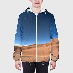 Куртка с капюшоном мужская Пустыня, цвет: 3D-белый — фото 2