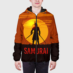 Куртка с капюшоном мужская САМУРАЙ, цвет: 3D-черный — фото 2