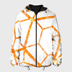 Куртка с капюшоном мужская Hexagon, цвет: 3D-черный