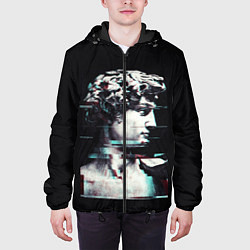Куртка с капюшоном мужская David Glitch, цвет: 3D-черный — фото 2