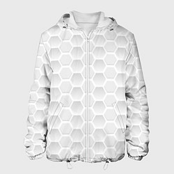 Куртка с капюшоном мужская БЕЛЫЕ ПЛИТЫ 3Д ПЛИТЫ, цвет: 3D-белый