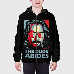 Куртка с капюшоном мужская The Dude Abides Лебовски, цвет: 3D-черный — фото 2