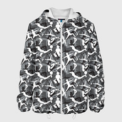 Куртка с капюшоном мужская Гимнастика, цвет: 3D-белый