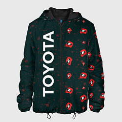 Куртка с капюшоном мужская Toyota - Pro Racing Pattern, цвет: 3D-черный