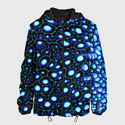 Куртка с капюшоном мужская Абстракция-макрокраска, цвет: 3D-черный
