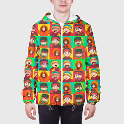 Куртка с капюшоном мужская Аниме Южный парк, цвет: 3D-белый — фото 2