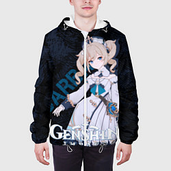 Куртка с капюшоном мужская Барбара Genshin Impact, цвет: 3D-белый — фото 2