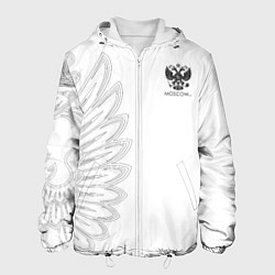 Куртка с капюшоном мужская Russia MSKSide - Colorless, цвет: 3D-белый