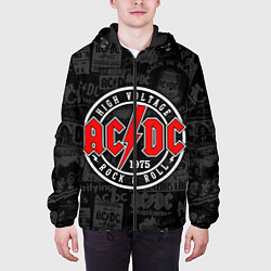 Куртка с капюшоном мужская AC DC HIGH VOLTAGE, цвет: 3D-черный — фото 2