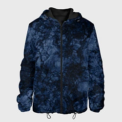 Мужская куртка Темно-синяя текстура камня