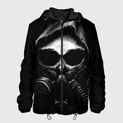 Куртка с капюшоном мужская СТАЛКЕР 2 ЧЕРЕП В ПРОТИВОГАЗЕ, цвет: 3D-черный