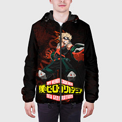 Куртка с капюшоном мужская Кацуки Бакуго, цвет: 3D-черный — фото 2