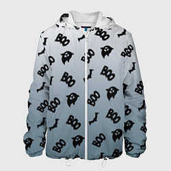 Куртка с капюшоном мужская Boo!, цвет: 3D-белый