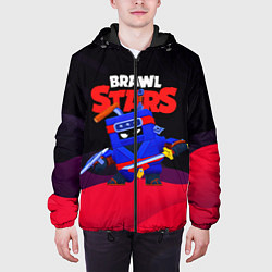 Куртка с капюшоном мужская Ниндзя ЭШ Ash Brawl Stars, цвет: 3D-черный — фото 2