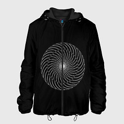 Куртка с капюшоном мужская Абстрактный Круг, цвет: 3D-черный