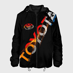 Куртка с капюшоном мужская TOYOTA FRAGMENTS, цвет: 3D-черный