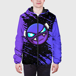Куртка с капюшоном мужская Geometry Dash, цвет: 3D-черный — фото 2