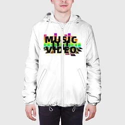 Куртка с капюшоном мужская Merch - DJ MUSICVIDEO, цвет: 3D-белый — фото 2