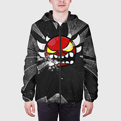Куртка с капюшоном мужская Geometry Dash: Fragments, цвет: 3D-черный — фото 2