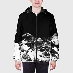 Куртка с капюшоном мужская ГОРЫ ЧБ, цвет: 3D-черный — фото 2