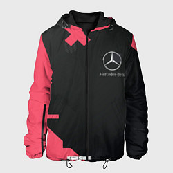 Куртка с капюшоном мужская Мерседес Mersedes, цвет: 3D-черный