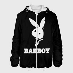 Куртка с капюшоном мужская BAD BOY секси, цвет: 3D-белый