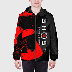 Куртка с капюшоном мужская GHOST OF TSUSHIMA ПРИЗРАК ЦУСИМЫ, цвет: 3D-черный — фото 2