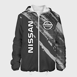 Куртка с капюшоном мужская Nissan Car Ниссан, цвет: 3D-белый