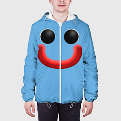Куртка с капюшоном мужская Huggy Waggy smile, цвет: 3D-белый — фото 2
