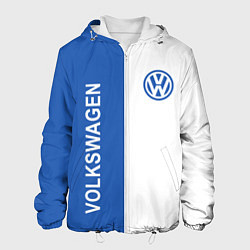 Куртка с капюшоном мужская Volkswagen, ФОЛЬКСВАГЕН, цвет: 3D-белый
