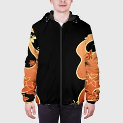 Куртка с капюшоном мужская КАДЗУХА ПАТТЕРН, цвет: 3D-черный — фото 2