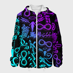 Куртка с капюшоном мужская ТАТУ ТОКЙСКИЕ МСТИТЕЛИ НЕОН, цвет: 3D-белый